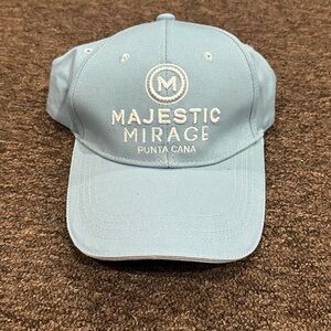 Like NEW! Majestic Mirage Light Blue Cap Punta Cana souvenir Dominican Republic